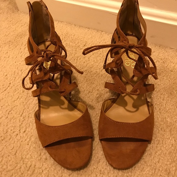franco sarto tan sandals